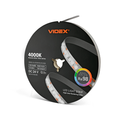 LED Strip Lights VIDEX DC24V 60W 5M 4000K Ra98 IP20 (VL-LST28144-24124-B5) - photo №2