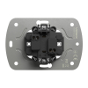 Double socket coal black VIDEX NOTA (VF-NT-SK2-BL) - photo №4
