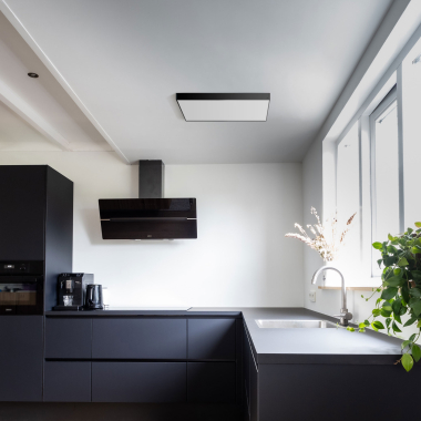 Короб кріплення для накладного монтажу світлодіодних панелей чорний - фото №4