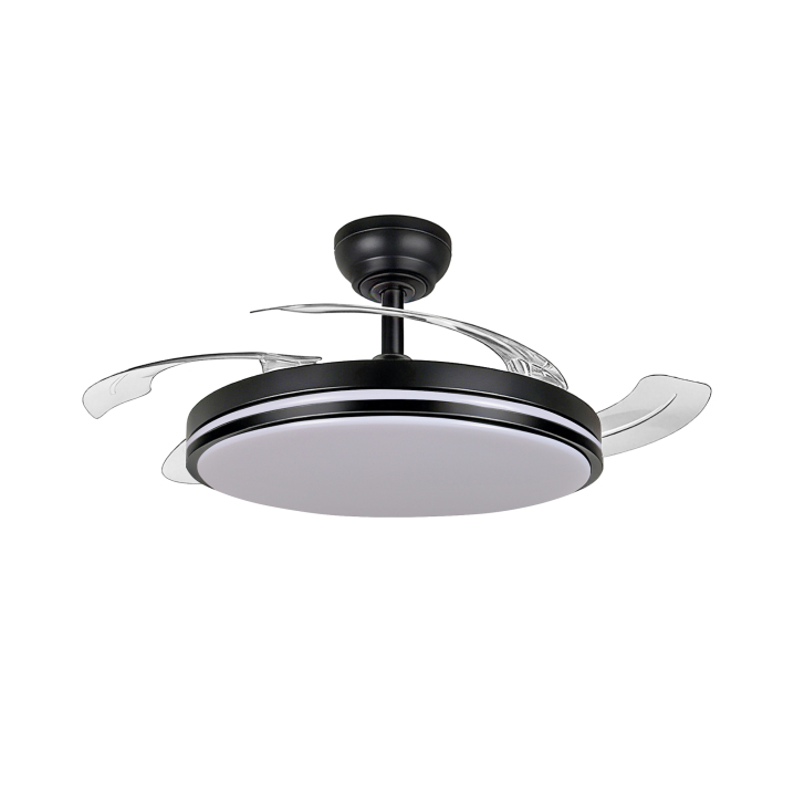 LED Світильник з вентилятором VIDEX CLF01 60W 3000K-4200K-6000K Black - фото