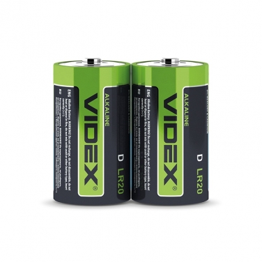  Батарейка щелочная Videx LR2O/D 2шт SHRINK