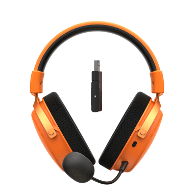 Бездротові ігрові навушники HAVIT H2015 Pro Black+Orange - photo №3