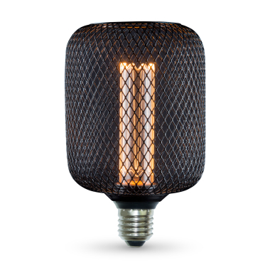 LED лампа VIDEX Filament VL-DBMC100162 4W E27 1800K Black Chainmail style - фото №2