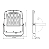 LED прожектор VIDEX F5 50W 3000-5000-6500K 230V White (VL-F5-050CW) - фото №15