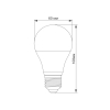 LED лампа TITANUM A60 8W E27 4100K
