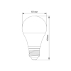 LED лампа TITANUM A60 8W E27 4100K - фото №3