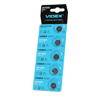 Lithium battery Videx CR1220 5pcs BLISTER CARD  - photo