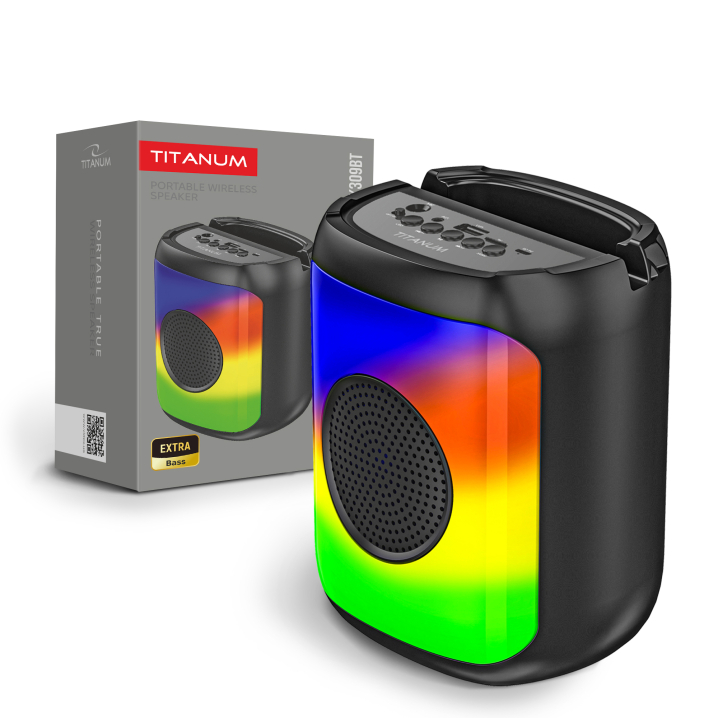 Портативна колонка TITANUM SPK309BT 5W RGB Black - фото