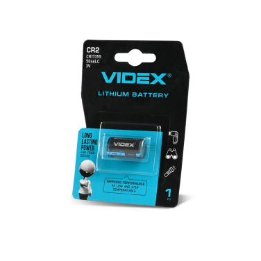 Lithium Battery VIDEX CR2 1pcs BLISTER CARD