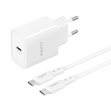 Зарядний пристрій HAVIT ST934 20W USB-C з кабелем USB-C - USB-C - фото №4