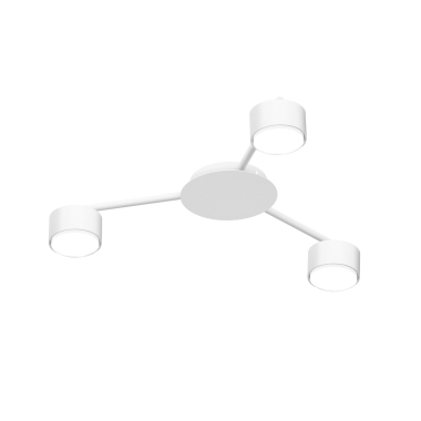 Світильник VIDEX під лампу 3xGX53 накладний Білий VL-SPF20B-W - фото №2