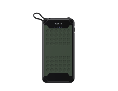 Захищений повербанк HAVIT FS214 IP67 Green 10000mAh - фото №4