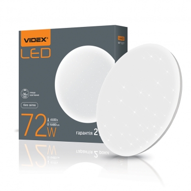 LED wall-ceiling lamp Round VIDEX 72W 4100K Starry sky