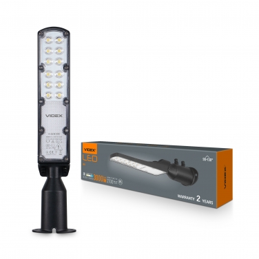 LED ліхтар вуличний VIDEX IP65 SLE18 30W 3000Lm 5000K 220V