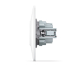 Single socket white VIDEX BINERA - photo №4