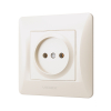 Розетка одинарна кремова VIDEX BINERA - фото №3