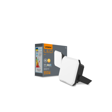 LED прожектор VIDEX F3 10W 5000K 220V Black (VLE-F3-0105B) - фото