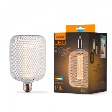 LED лампа VIDEX Filament VL-DWMC100162 4W E27 1800K White Chainmail style - фото