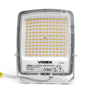 LED Floodlight VIDEX F5 100W 3000-5000-6500K 230V White (VL-F5-100CW) - photo №2