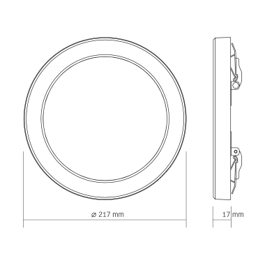 LED світильник круглий VIDEX DL6R 18W 3000K-4000K-6500K White - фото №6