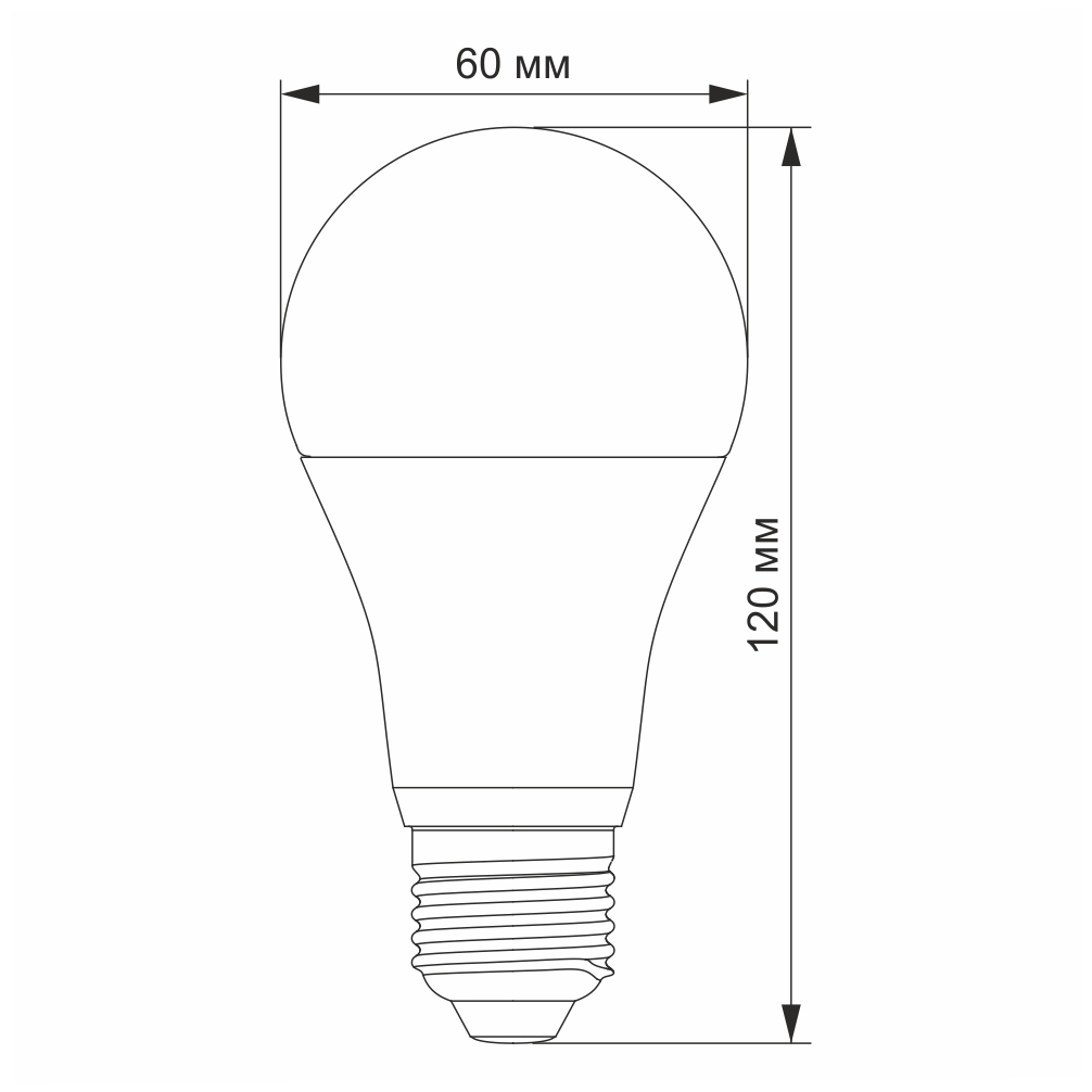 "Сенсор" LED лампа VIDEX A60e 12W E27 4100K з датчиком руху та освітленості