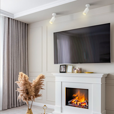 Світильник VIDEX під лампу GU10 SPF02B накладний поворотний біла призма - фото №3