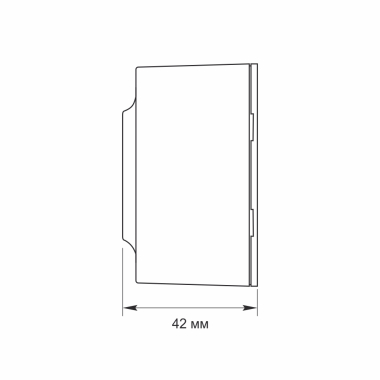 IP20 Розетка зовнішня одинарна чорний графіт VIDEX BINERA - фото №5