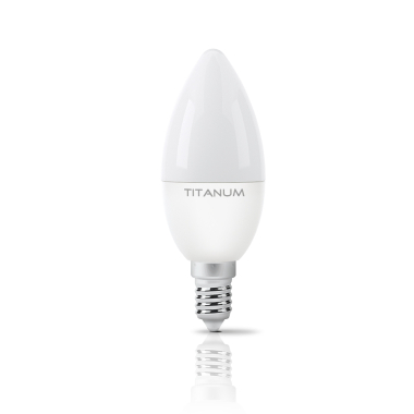 LED лампа TITANUM C37 6W E14 4100K - фото №2