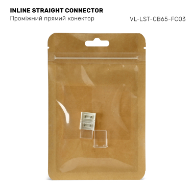 Проміжний конектор прямий для LED стрічки VIDEX VL-LST-CB65-FC03 - фото №4