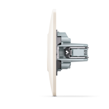 Розетка одинарна кремова VIDEX BINERA - фото №4