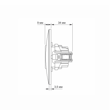 Розетка одинарна із заземленням срібний шовк VIDEX BINERA - фото №6
