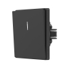 Switch 1 gang with LED backlight coal black VIDEX NOTA (VF-NT-SW1L-BL) - photo 