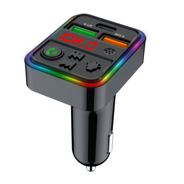 FM модулятор HAVIT FM821BT USB-A+USB-C PD25W RGB Black - фото №3