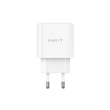 Зарядний пристрій HAVIT UCP019 20W USB-A+USB-C White - фото №3