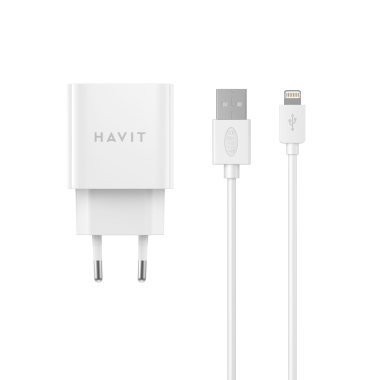 Зарядний пристрій HAVIT HV-ST112 USB з кабелем Lightning - фото №2