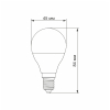 LED лампа TITANUM G45 6W E14 4100K - фото №3