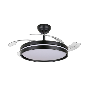 LED Світильник з вентилятором VIDEX CLF06 60W 3000K-4200K-6000K Black - фото