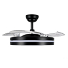 LED Світильник з вентилятором VIDEX CLF06 60W 3000K-4200K-6000K Black - фото №2