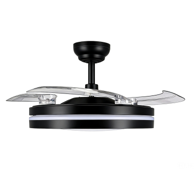 LED Світильник з вентилятором VIDEX CLF06 60W 3000K-4200K-6000K Black - фото №2