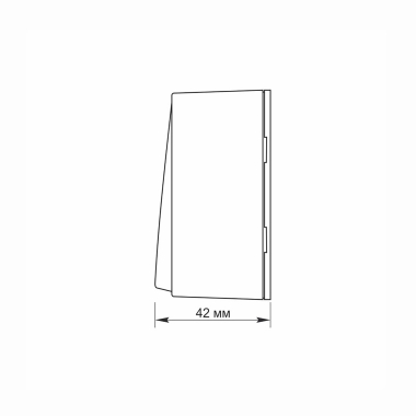IP20 Вимикач зовнішній одноклавішний чорний графіт VIDEX BINERA - фото №5