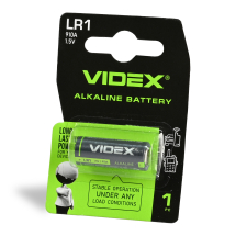 Батарейка лужна Videx LR1 1шт BLISTER