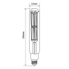 LED лампа VIDEX Filament T52F 50W E27 5000K