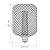 LED лампа VIDEX Filament VL-DWMC100162 4W E27 1800K White Chainmail style - фото №3
