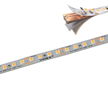 LED Strip Lights VIDEX DC24V 60W 5M 4000K Ra98 IP20 (VL-LST28144-24124-B5) - photo №8
