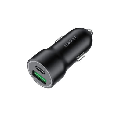 Автомобільний зарядний пристрій HAVIT HV-CC613 20W USB+USB-C - фото №7