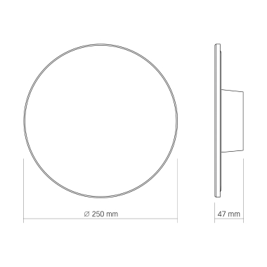 LED світильник настінний IP65 VIDEX WL03 18W 3000K-4000K-6500K Black - фото №6