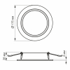 LED світильник Back вбудований круглий VIDEX 15W 5000K - фото №5