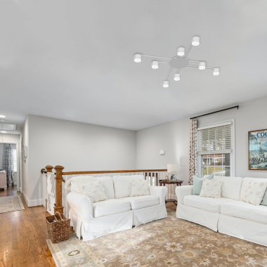 Світильник VIDEX під лампу 8xGX53 накладний Білий VL-SPF22B-W - фото №3