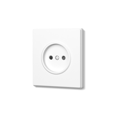 Single socket white matte VIDEX NOTA (VF-NT-SK1-WH) - photo