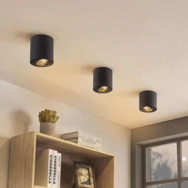 Світильник VIDEX під лампу GU10 накладний Чорний VL-SPF12A-B - фото №3